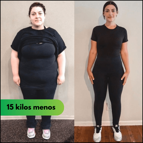Antes y después keto mediterránea