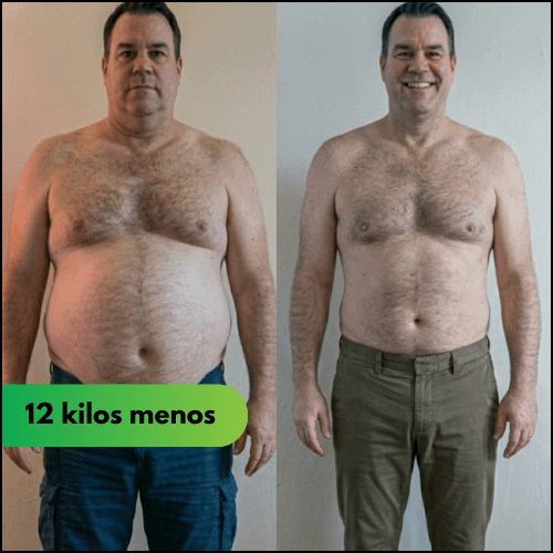 Antes y después keto mediterráneo